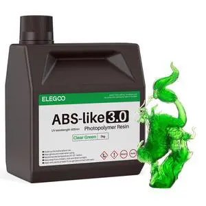 ABS-Like 3.0 3D Printer Resin Clear Green 2000g ABS-Like 3.0 3D Printer Resin Clear Green 2000g
