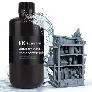 8K Water Washable 3D Printer Resin Space Grey 1000g 8K Water Washable 3D Printer Resin Space Grey 1000g