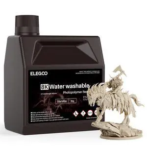 8K Water Washable 3D Printer Resin, 405nm UV Curing Photopolymer Resina Best for 12K/14K/16K Saturn Mars Jupiter LCD MSLA DLP LCD Impresora 2000Gram Vanilla 8K Water Washable 3D Printer Resin, 405nm UV Curing Photopolymer Resina Best for 12K/14K/16K Saturn Mars Jupiter LCD MSLA DLP LCD Impresora 2000Gram Vanilla