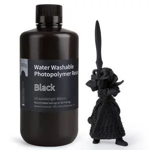 Water Washable 3D Printer Resin Black 1000g Water Washable 3D Printer Resin Black 1000g