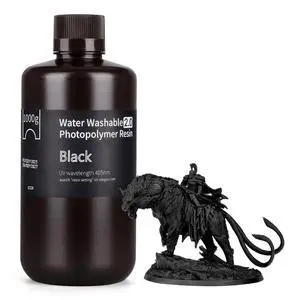 Water Washable 2.0 3D Printer Resin Black 1000g Water Washable 2.0 3D Printer Resin Black 1000g