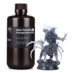 Water Washable 2.0 3D Printer Resin Smoky Black 1000g Water Washable 2.0 3D Printer Resin Smoky Black 1000g