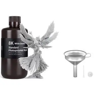 Standard Photopolymer 3D Printer Resin Smoky Black 1000g and 3D Stainless Steel Funnel Standard Photopolymer 3D Printer Resin Smoky Black 1000g and 3D Stainless Steel Funnel