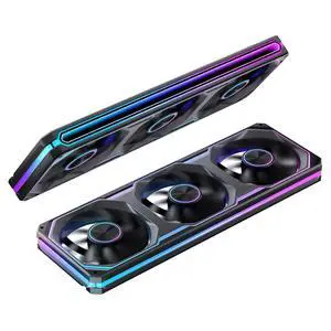 XA-360B PC Case Fan, Silent Computer Fan,Dual-Light Effect, Switch At Will,All-in-One, Single Frame Unit with3x120mm ARGB Fans,3Pin ARGB, Fan 2400RPM,28MM Thick,Black XA-360B PC Case Fan, Silent Computer Fan,Dual-Light Effect, Switch At Will,All-in-One, Single Frame Unit with3x120mm ARGB Fans,3Pin ARGB, Fan 2400RPM,28MM Thick,Black