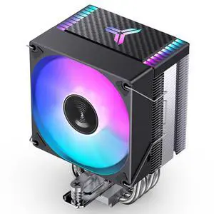 CR1400 EVO Black Color Series 9cm CPU Cooler, H130mm, Air Tower Radiator, Silent heatsink, 4pin Automatic Light CPU Fan,4 Copper Heatpipes for AMD AM4/AM5 Intel LGA1700, 92mm RGB Fan, Black CR1400 EVO Black Color Series 9cm CPU Cooler, H130mm, Air Tower Radiator, Silent heatsink, 4pin Automatic Light CPU Fan,4 Copper Heatpipes for AMD AM4/AM5 Intel LGA1700, 92mm RGB Fan, Black