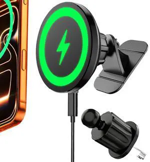for MagSafe Car Mount Charger 15W Fast Magnetic Wireless Car Charger Holder for MagSafe Car Mount Charger 15W Fast Magnetic Wireless Car Charger Holder