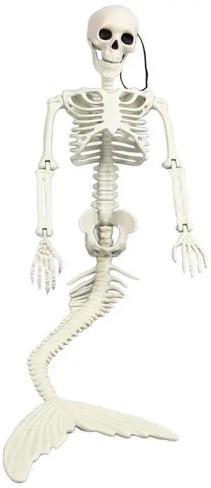 Life Size Skeleton Mermaid Halloween Outdoor Decorations Movable Posable Joints Full Body Skeleton Mermaid Props Life Size Skeleton Mermaid Halloween Outdoor Decorations Movable Posable Joints Full Body Skeleton Mermaid Props