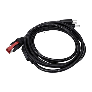 USB Printer Cable, Y Splitter Cable, USB B Male, 5.5x2.5mm USB Printer Cable, Y Splitter Cable, USB B Male, 5.5x2.5mm