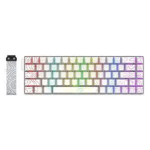 Wired Mechanical Gaming Keyboard, 68 Keys (White) Wired Mechanical Gaming Keyboard, 68 Keys (White)