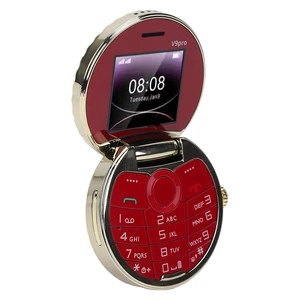 Basic Cell Phone Vintage Pocket Watch Design, Rugged Flip Phone with Dual Card Dual Standby Big Buttons (Red) Basic Cell Phone Vintage Pocket Watch Design, Rugged Flip Phone with Dual Card Dual Standby Big Buttons (Red)