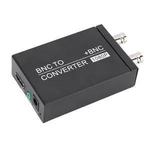 BNC to HDMI Converter, HD 1080P Video Audio Signal Converter with Multimedia Interface, for Camera Projector, Plug and Play BNC to HDMI Converter, HD 1080P Video Audio Signal Converter with Multimedia Interface, for Camera Projector, Plug and Play