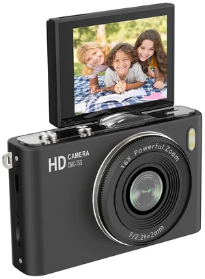 Kids Digital Camera, 64MP 4K UHD Video, Portable Retro Selfie Camera, 2.4 inch 180 Flip Screen, 16X Zoom AF, Multiple Filming Modes (Black) Kids Digital Camera, 64MP 4K UHD Video, Portable Retro Selfie Camera, 2.4 inch 180 Flip Screen, 16X Zoom AF, Multiple Filming Modes (Black)