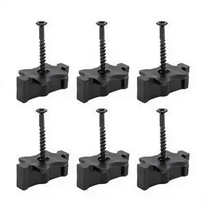 100 Pcs Composite Deck Fastener, ABS Plastic with Stainless Steel Screws, Hidden Decking Clips System for 50 SQ.FT. 100 Pcs Composite Deck Fastener, ABS Plastic with Stainless Steel Screws, Hidden Decking Clips System for 50 SQ.FT.