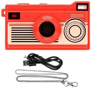 Keychain Camera, Retro Digital Camera, 2K Video, 12MP (Red) Keychain Camera, Retro Digital Camera, 2K Video, 12MP (Red)