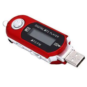 Retro USB MP3 Player with LCD, Red, AAA Battery Powered (32G) Retro USB MP3 Player with LCD, Red, AAA Battery Powered (32G)
