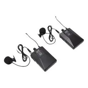 2-Pack Wireless Clip On Lavalier Mic 2-Pack Wireless Clip On Lavalier Mic