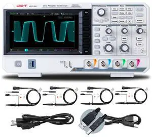 UNI-T UPO1054 DSO Digital Oscilloscope 50MHz 4 Channel 2 GSa/s 56 Mpts Memory Depth 500,000 wfm/s 7 Inch Display Fast Acquire 1 Mpts FFT Points UNI-T UPO1054 DSO Digital Oscilloscope 50MHz 4 Channel 2 GSa/s 56 Mpts Memory Depth 500,000 wfm/s 7 Inch Display Fast Acquire 1 Mpts FFT Points
