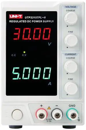 UNI-T UTP3313TFL-II 1Ch Linear DC Power Supply 90W 30V 3A 10mV/1mA LED Voltage Current Dual 110V/220V±5% AC Frequency 50Hz/60Hz Display UNI-T UTP3313TFL-II 1Ch Linear DC Power Supply 90W 30V 3A 10mV/1mA LED Voltage Current Dual 110V/220V±5% AC Frequency 50Hz/60Hz Display