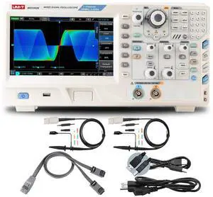 UNI-T MSO3502E Digital Phosphoroscilloscope with 2 Channels (Analog), 16 Channels (Digital), 2.5GSa/s Sample Rate in Real Time, 250 Mpts, 500MHz Bandwidth UNI-T MSO3502E Digital Phosphoroscilloscope with 2 Channels (Analog), 16 Channels (Digital), 2.5GSa/s Sample Rate in Real Time, 250 Mpts, 500MHz Bandwidth