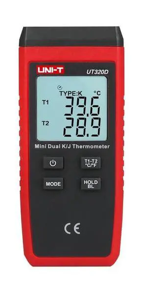 UNI-T UT320D Mini Contact Type Thermometer Dual Channel UNI-T UT320D Mini Contact Type Thermometer Dual Channel