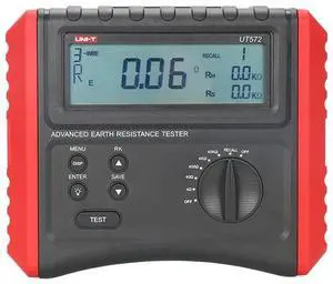 UNI-T UT572 Advance Earth Resistance Tester Reistance Tester Soil Resistivity Test Data Storage Data Hold LCD Backligh UNI-T UT572 Advance Earth Resistance Tester Reistance Tester Soil Resistivity Test Data Storage Data Hold LCD Backligh
