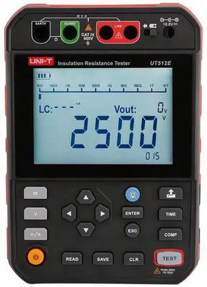 UNI-T UT512E 2500V Digital Insulation Resistance Tester 2.5 T UNI-T UT512E 2500V Digital Insulation Resistance Tester 2.5 T