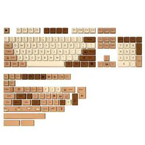 Coffee Cat 152 Keys Dye Sub PBT Keycaps(Cherry Profile, Coffee Cat) Coffee Cat 152 Keys Dye Sub PBT Keycaps(Cherry Profile, Coffee Cat)