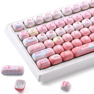 Pink Ice Cream MOG Profile Dye-Sub PBT Keycaps Set (Pink Ice Cream) Pink Ice Cream MOG Profile Dye-Sub PBT Keycaps Set (Pink Ice Cream)