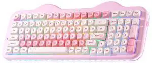 YUNZII C98 Cute Cake Wireless Mechanical Keyboard (Pink, Milk Switch) YUNZII C98 Cute Cake Wireless Mechanical Keyboard (Pink, Milk Switch)