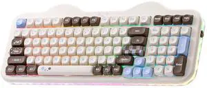 C98 Cute Cake Wireless Mechanical Keyboard(Choco, Candy Switch) C98 Cute Cake Wireless Mechanical Keyboard(Choco, Candy Switch)