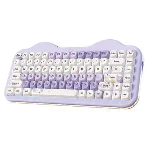 C75 Cute 75% Wireless Mechanical Keyboard (Purple, Milk V2 Switch) C75 Cute 75% Wireless Mechanical Keyboard (Purple, Milk V2 Switch)