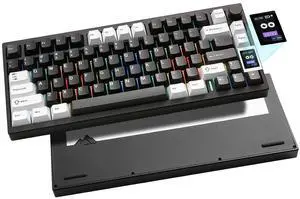 AL80 75% Wireless Aluminum Mechanical Keyboard(Black, Cocoa Cream) AL80 75% Wireless Aluminum Mechanical Keyboard(Black, Cocoa Cream)
