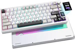 AL80 75% Wireless Aluminum Mechanical Keyboard(Silver,Gateron Zero) AL80 75% Wireless Aluminum Mechanical Keyboard(Silver,Gateron Zero)