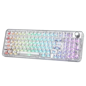 X98 Wireless Mechanical Keyboard with Knob (White, Crystal Switch) X98 Wireless Mechanical Keyboard with Knob (White, Crystal Switch)