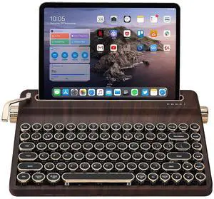 QL75 Retro Typewriter Hot Swap RGB Keyboard (Wood, Onyx Switch) QL75 Retro Typewriter Hot Swap RGB Keyboard (Wood, Onyx Switch)