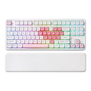 B87 TKL Wireless Mechanical Keyboard (White Heart, Cocoa V2) B87 TKL Wireless Mechanical Keyboard (White Heart, Cocoa V2)