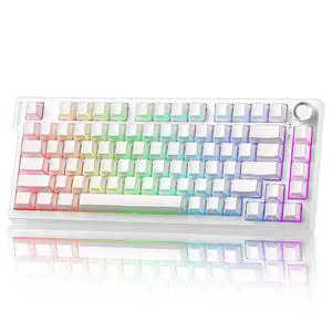 YUNZII RT75 PRO Dual 8K Wireless Gaming Keyboard(White, Red Switch) YUNZII RT75 PRO Dual 8K Wireless Gaming Keyboard(White, Red Switch)