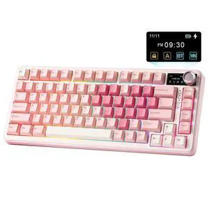 YUNZII B75 PRO MAX 75% Mechanical Keyboard (Pink,Candy Switch) YUNZII B75 PRO MAX 75% Mechanical Keyboard (Pink,Candy Switch)