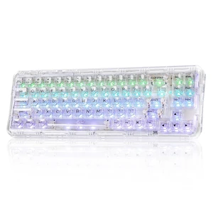 X71 68% Wireless RGB Mechanical Keyboard(White, Crystal Ice Switch) X71 68% Wireless RGB Mechanical Keyboard(White, Crystal Ice Switch)