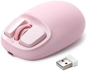 YUNZII C1 Wireless Tri-Mode Wireless Mouse 4800 DPI Optical (Pink) YUNZII C1 Wireless Tri-Mode Wireless Mouse 4800 DPI Optical (Pink)