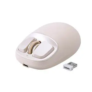 YUNZII C1 Wireless Tri-Mode Wireless Mouse 4800 DPI Optical (Beige) YUNZII C1 Wireless Tri-Mode Wireless Mouse 4800 DPI Optical (Beige)