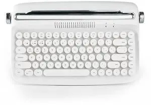 ACTTO B303 Wireless Retro Typewriter Bluetooth Keyboard(Snow White) ACTTO B303 Wireless Retro Typewriter Bluetooth Keyboard(Snow White)
