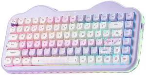 C75 Cute Cake Wireless Mechanical Keyboard(Purple Mao,Candy Switch) C75 Cute Cake Wireless Mechanical Keyboard(Purple Mao,Candy Switch)