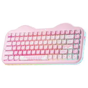C75 Cute Cake Wireless Mechanical Keyboard(Pink Mao,Milk V2 Switch) C75 Cute Cake Wireless Mechanical Keyboard(Pink Mao,Milk V2 Switch)
