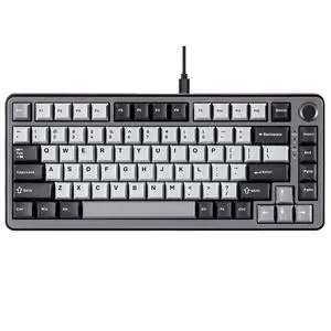 YUNZII RT75 Rapid Trigger Wired Gaming Keyboard,Hall Effect Magnetic Switch,Adjustable Actuation Esports,75% TKL Layout with Knob,RGB Backlit, PBT Keycaps for Mac/Win (Black, Magnetic Switch) YUNZII RT75 Rapid Trigger Wired Gaming Keyboard,Hall Effect Magnetic Switch,Adjustable Actuation Esports,75% TKL Layout with Knob,RGB Backlit, PBT Keycaps for Mac/Win (Black, Magnetic Switch)