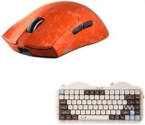 M2 Dual 8K Wireless Gaming Mouse (Orange), C75 Wireless Mechanical Keyboard (Choco, Milk V2 Switch) M2 Dual 8K Wireless Gaming Mouse (Orange), C75 Wireless Mechanical Keyboard (Choco, Milk V2 Switch)