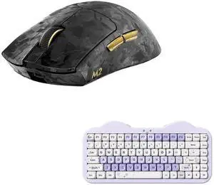 M2 Dual 8K Wireless Gaming Mouse (Black) C75 Wireless Mechanical Keyboard (Purple, Candy Switch) M2 Dual 8K Wireless Gaming Mouse (Black) C75 Wireless Mechanical Keyboard (Purple, Candy Switch)