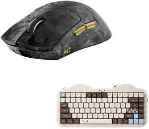 YUNZII M2 Dual 8K Wireless Gaming Mouse (Black) C75 Wireless Mechanical Keyboard (Choco, Milk V2 Switch) YUNZII M2 Dual 8K Wireless Gaming Mouse (Black) C75 Wireless Mechanical Keyboard (Choco, Milk V2 Switch)