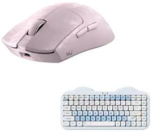 M2 Dual 8K Wireless Gaming Mouse (Pink), C75 Wireless Mechanical Keyboard (Blue, Milk V2 Switch) M2 Dual 8K Wireless Gaming Mouse (Pink), C75 Wireless Mechanical Keyboard (Blue, Milk V2 Switch)