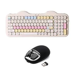 C98 Wireless Mechanical Keyboard(Beige, Candy Linear Switch), YUNZll C1 Silicone Wireless Mouse (Black Silver) C98 Wireless Mechanical Keyboard(Beige, Candy Linear Switch), YUNZll C1 Silicone Wireless Mouse (Black Silver)